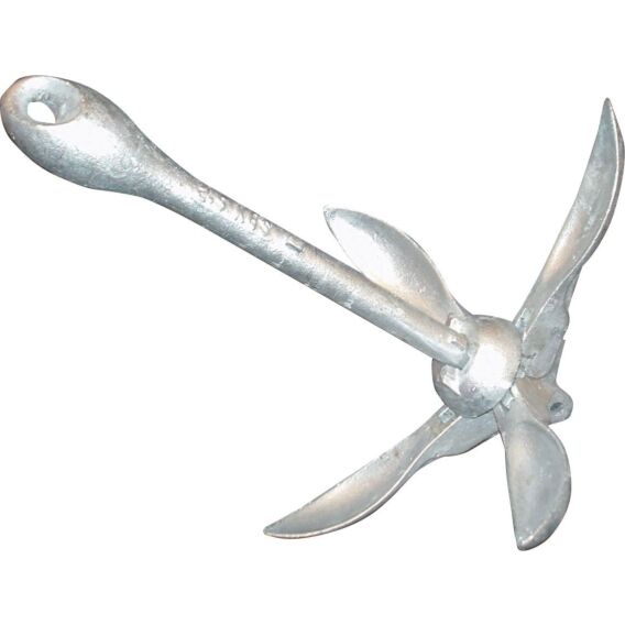 Grapnel Anchor - Hot Dip Galvanised 2.5KG Anchors JB Marine Sales