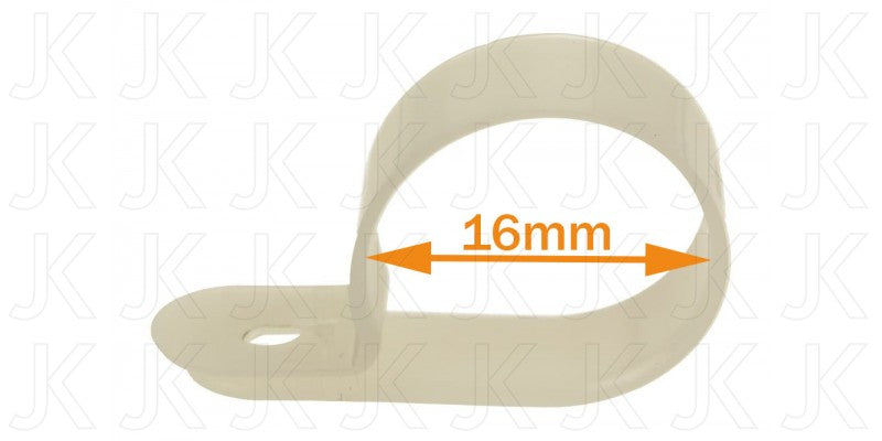 Nylon P Clip (16mm) Sold Each Electrical JB Marine Sales