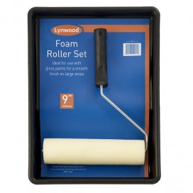 Lynwoood Roller with Foam sleeve set 9" Paint JB Marine Sales