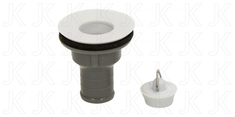 Sink Waste and Plug 3/4 Straight Outlet Plumbing JB Marine Sales