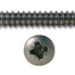 10 x 1 1/2" Pozi-Pan Self Tapping Screws A4 (Pack of 10) Pre Pack Bolt Nut Washer JB Marine Sales