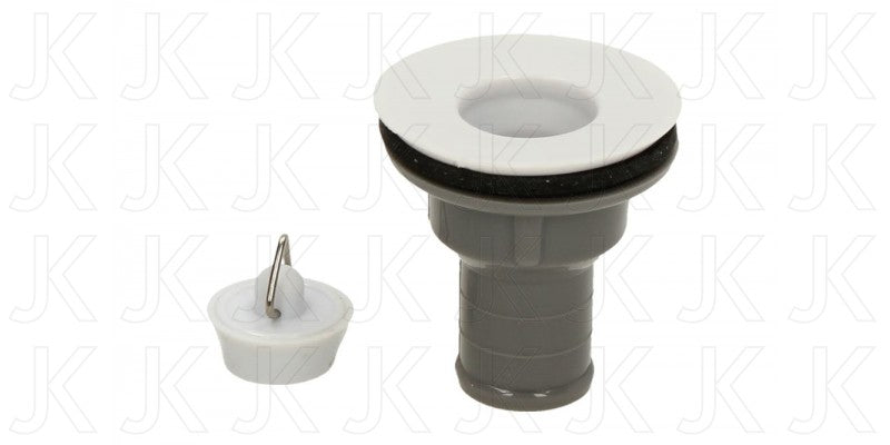 Sink Waste and Plug 3/4 Straight Outlet Plumbing JB Marine Sales